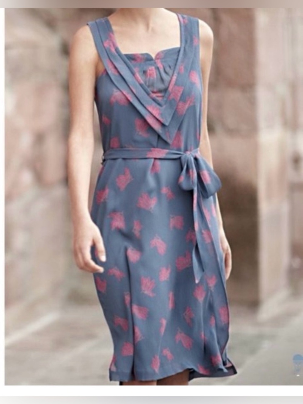 Vintage Anthropologie. Girls from Savoy silk dress